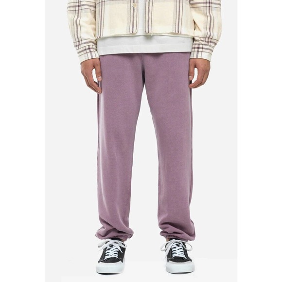 John Elliott Men's Interval French Terry Jogger Sweatpants in Washed Bordeaux - Picture 1 of 8